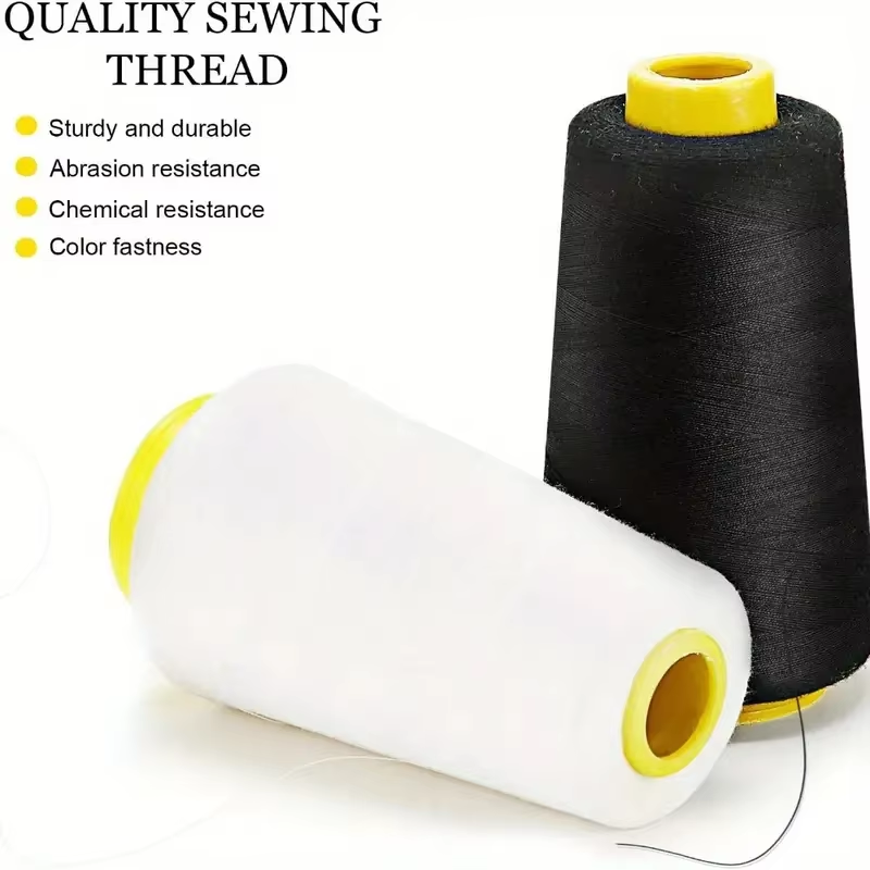 Serger Thread Cone - 3 Zwarte 3 Witte Overlock Garenklossen
