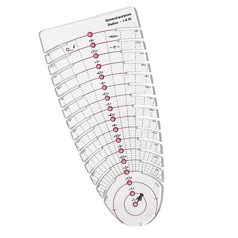 Sewing Textile Art - 39BB antislip naailiniaal meetschaal voor het