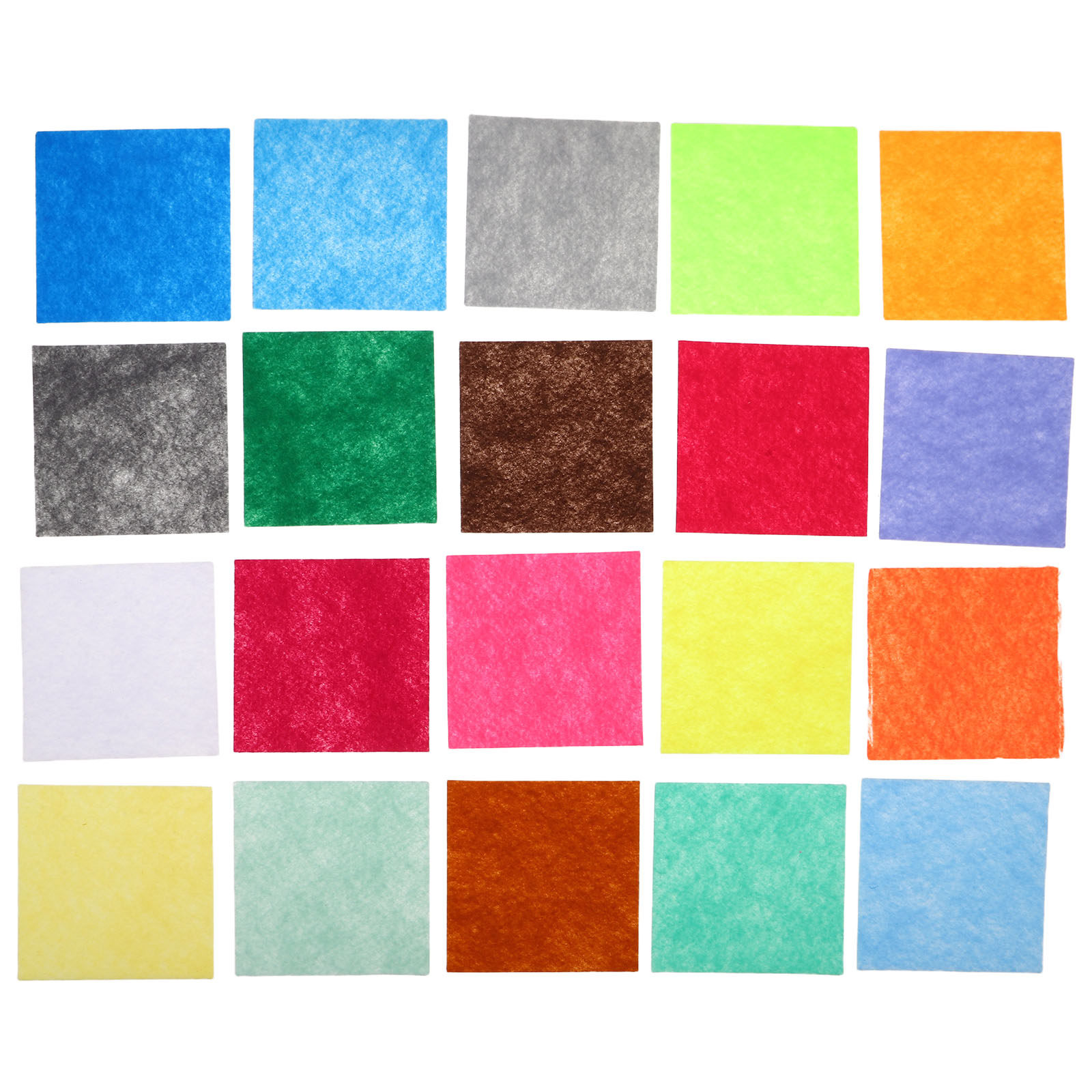 Sewing Textile Art - 120 stuks knutselviltjes 10x10cm gekleurd vilt