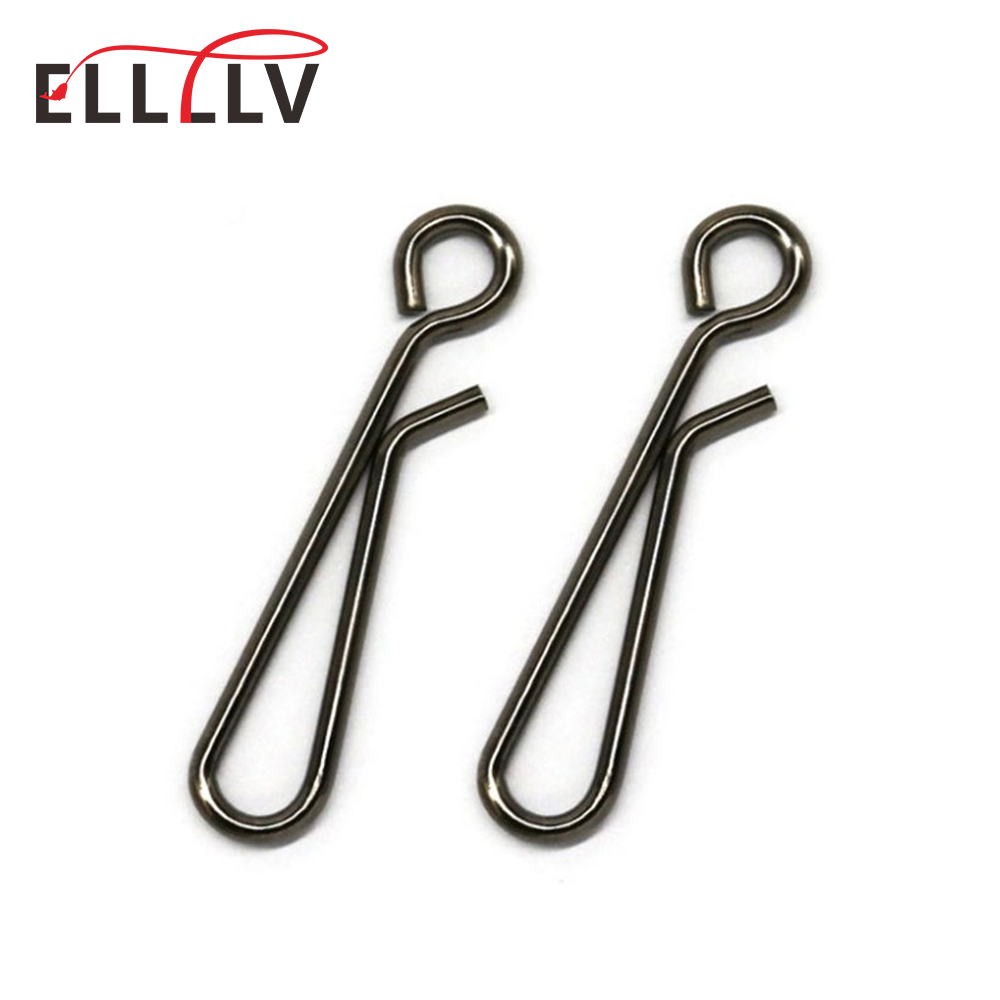 Hook Eye Fastener - 100 stuks zoutwatervissen roestvrij staal open