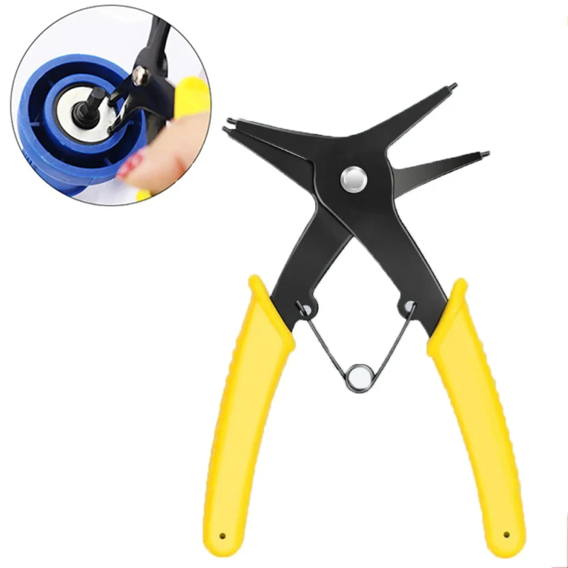 Snap Button Plier - Interne en externe veertangen Dubbelfunctionele borgringen