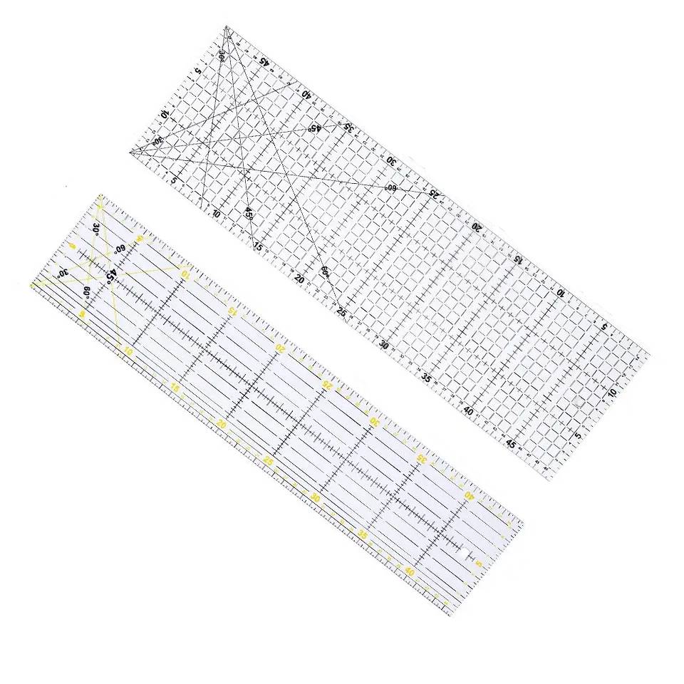 Sewing Gauge Ruler - Fenrry Multisize Acryl Patchwork Liniaal Transparante