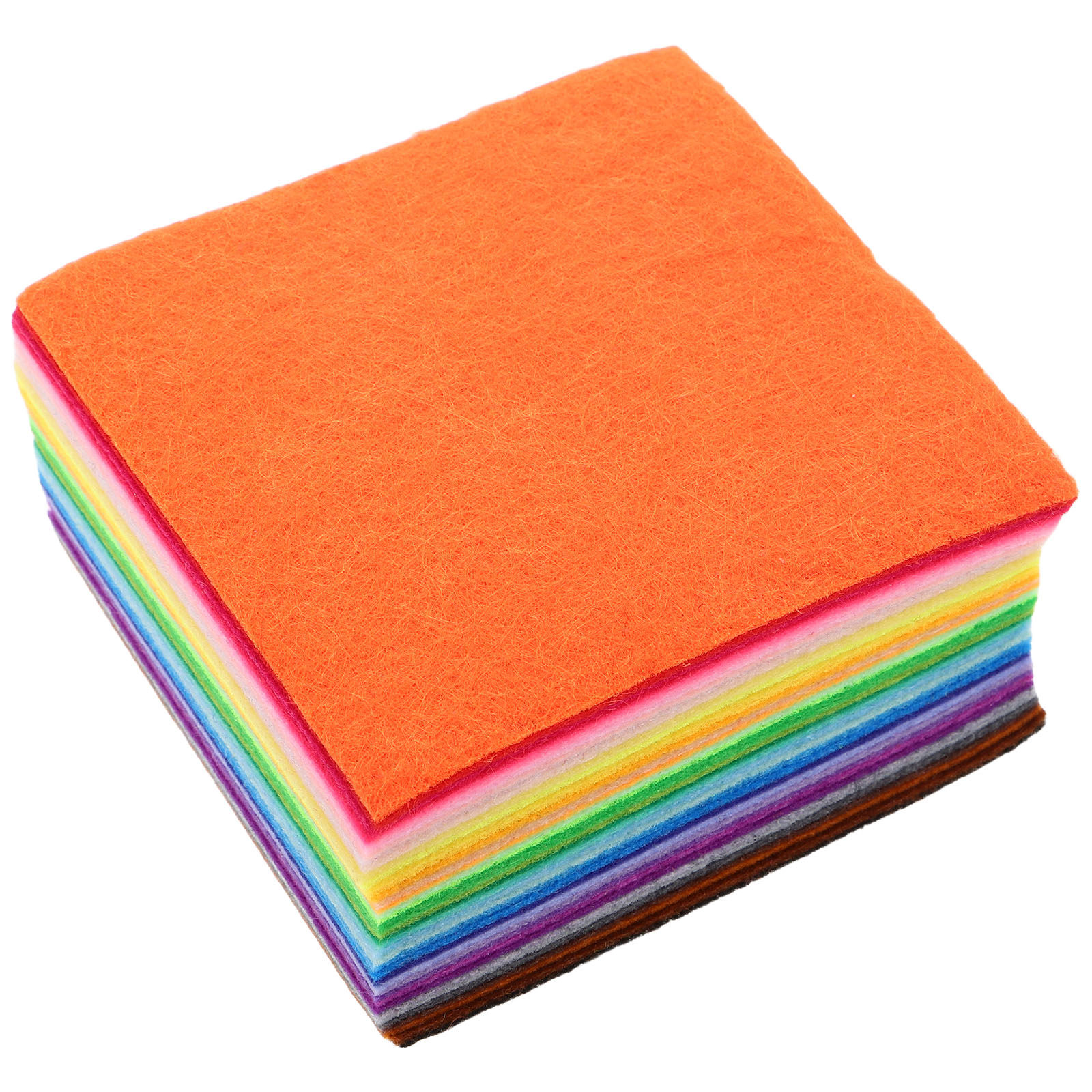 Sewing Textile Art - 120 stuks geassorteerde vilten vierkantjes 10x10cm,