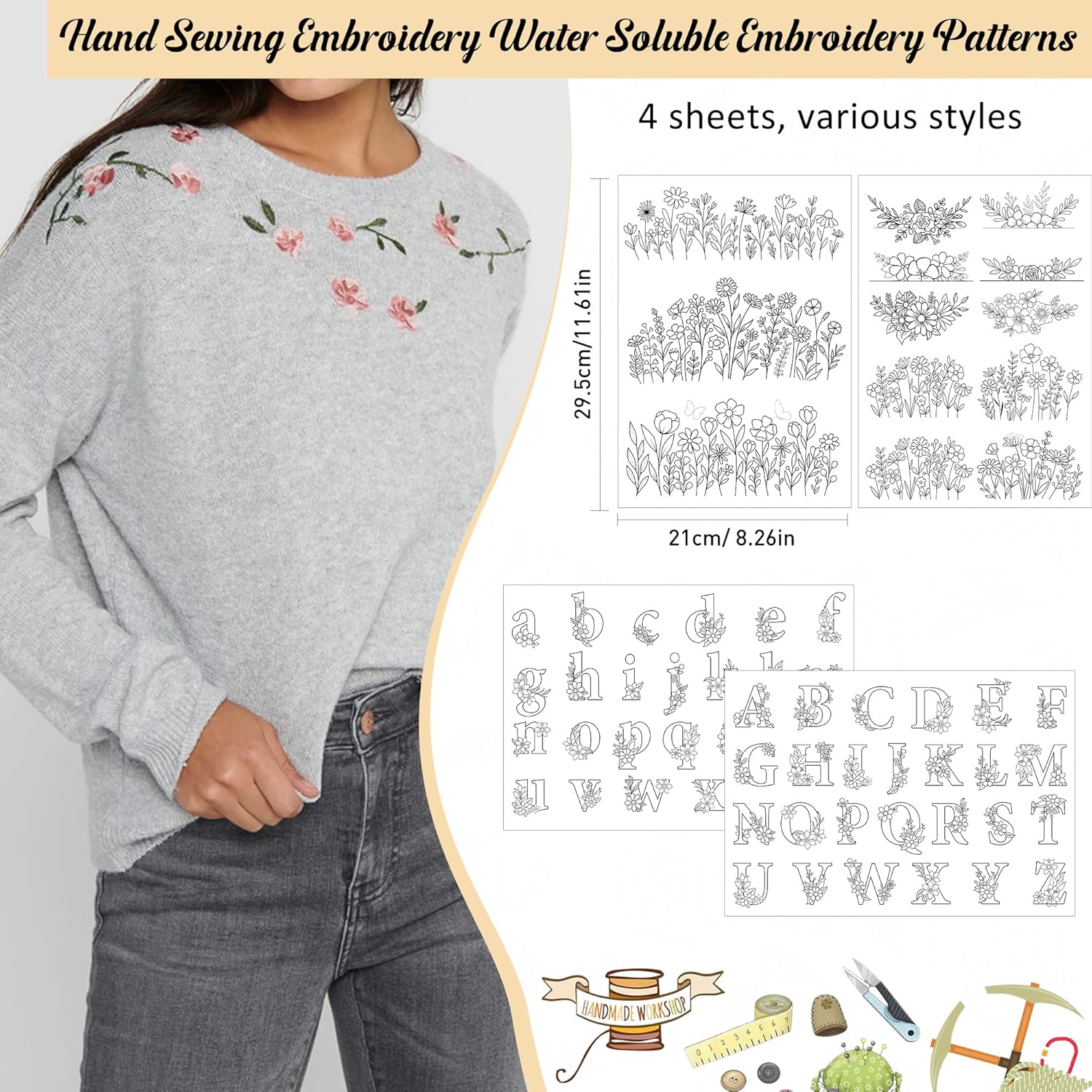 Stick & Stitch Wildflower Lett - Textile Sewing Patterns recensie en prijs