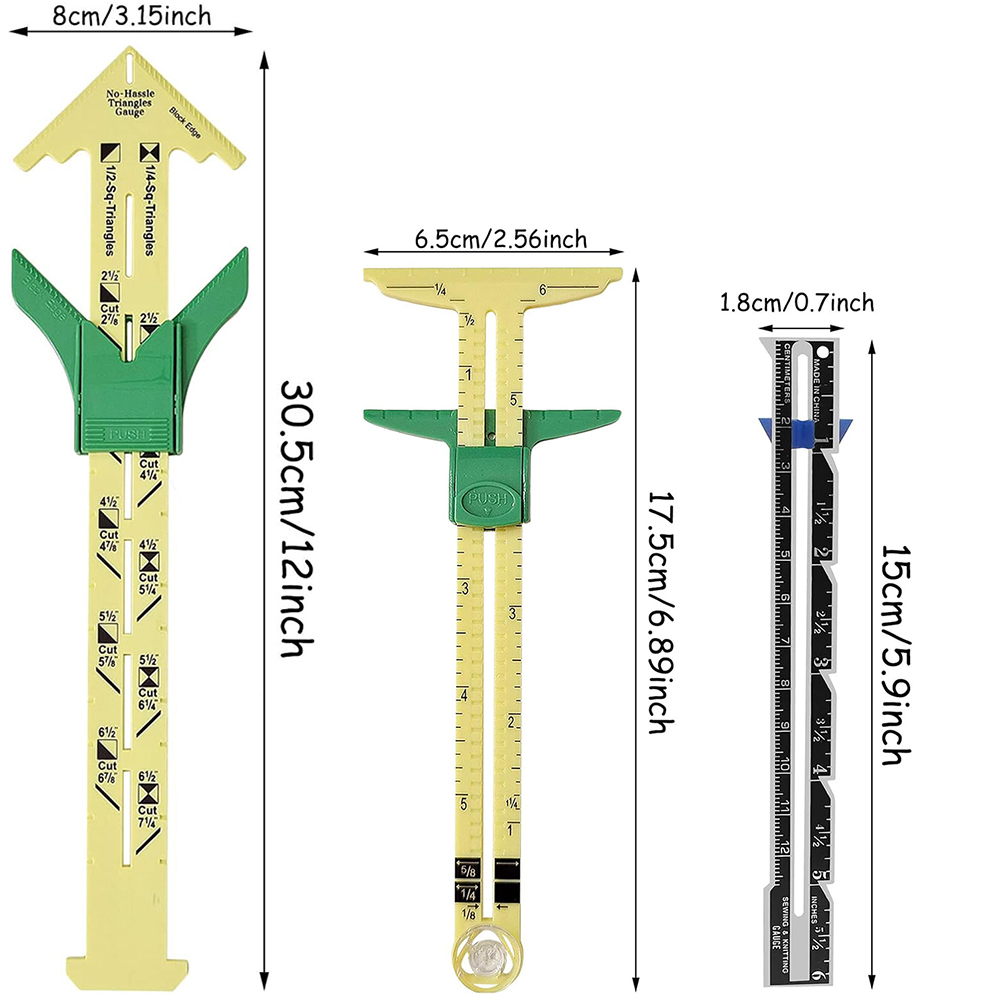 5-in-1 schuifmeter meetinstrum - Sewing Gauge Ruler recensie en prijs