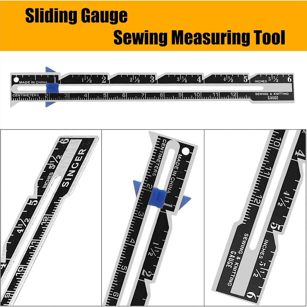 5-in-1 schuifmeter meetinstrum - Sewing Gauge Ruler recensie en prijs