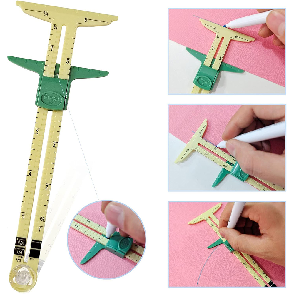 5-in-1 schuifmeter meetinstrum - Sewing Gauge Ruler recensie en prijs