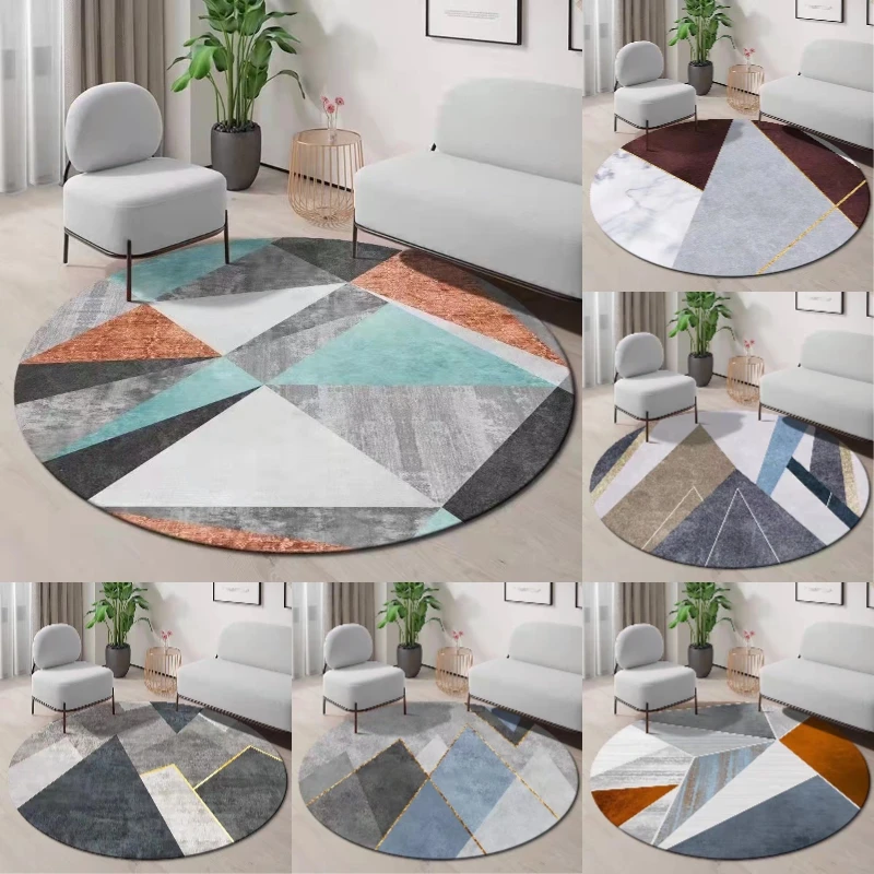 ~O~Geometrisch rond vloerkleed - Century Textile & Sewing Supply Hours recensie en prijs