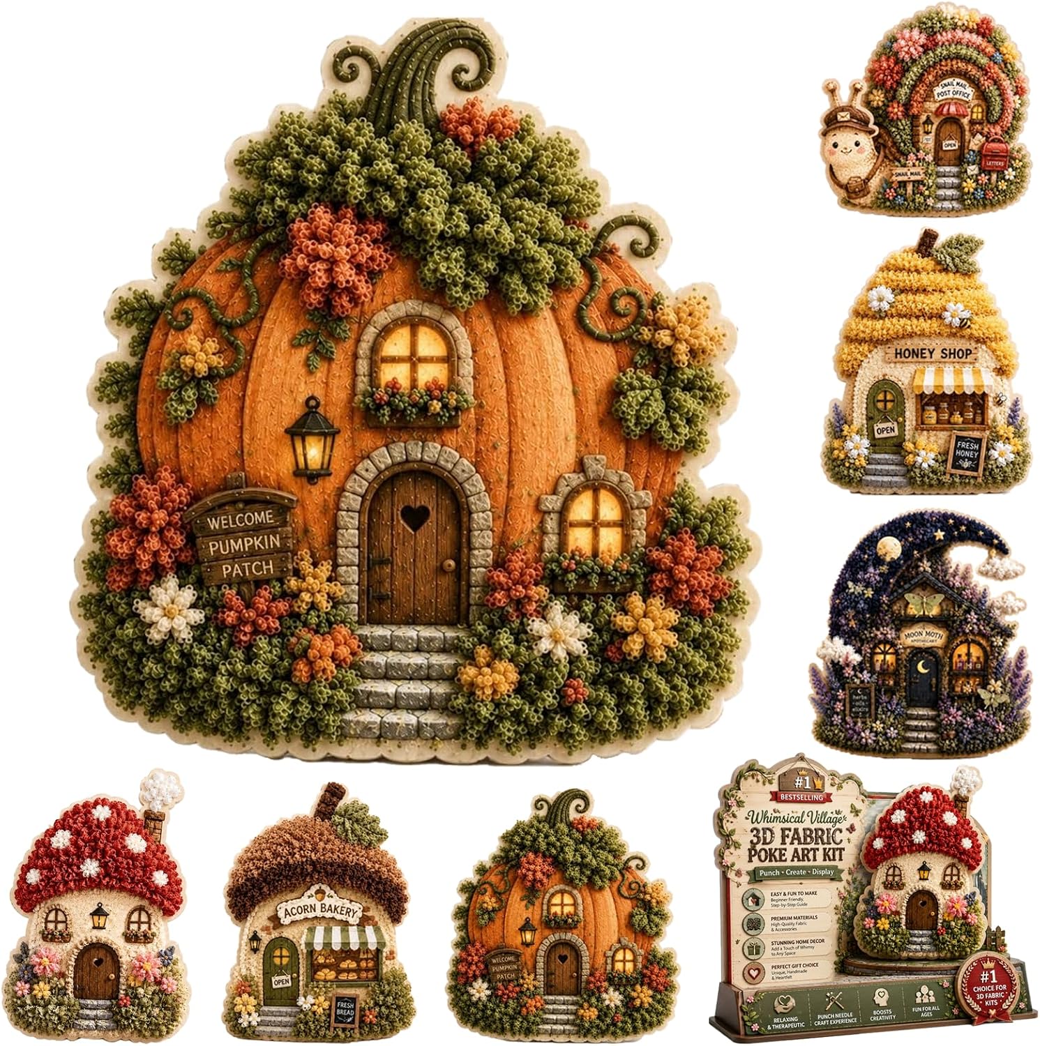 DIY 3D Stoffen Poke Art Kit: S - Sewing Textile Art recensie en prijs