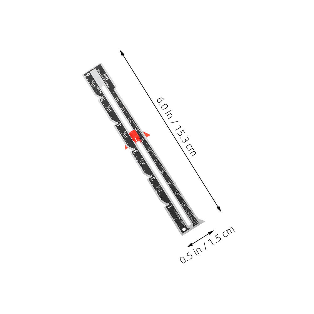 8-delige stoffen quiltliniaal  - Sewing Gauge Ruler recensie en prijs