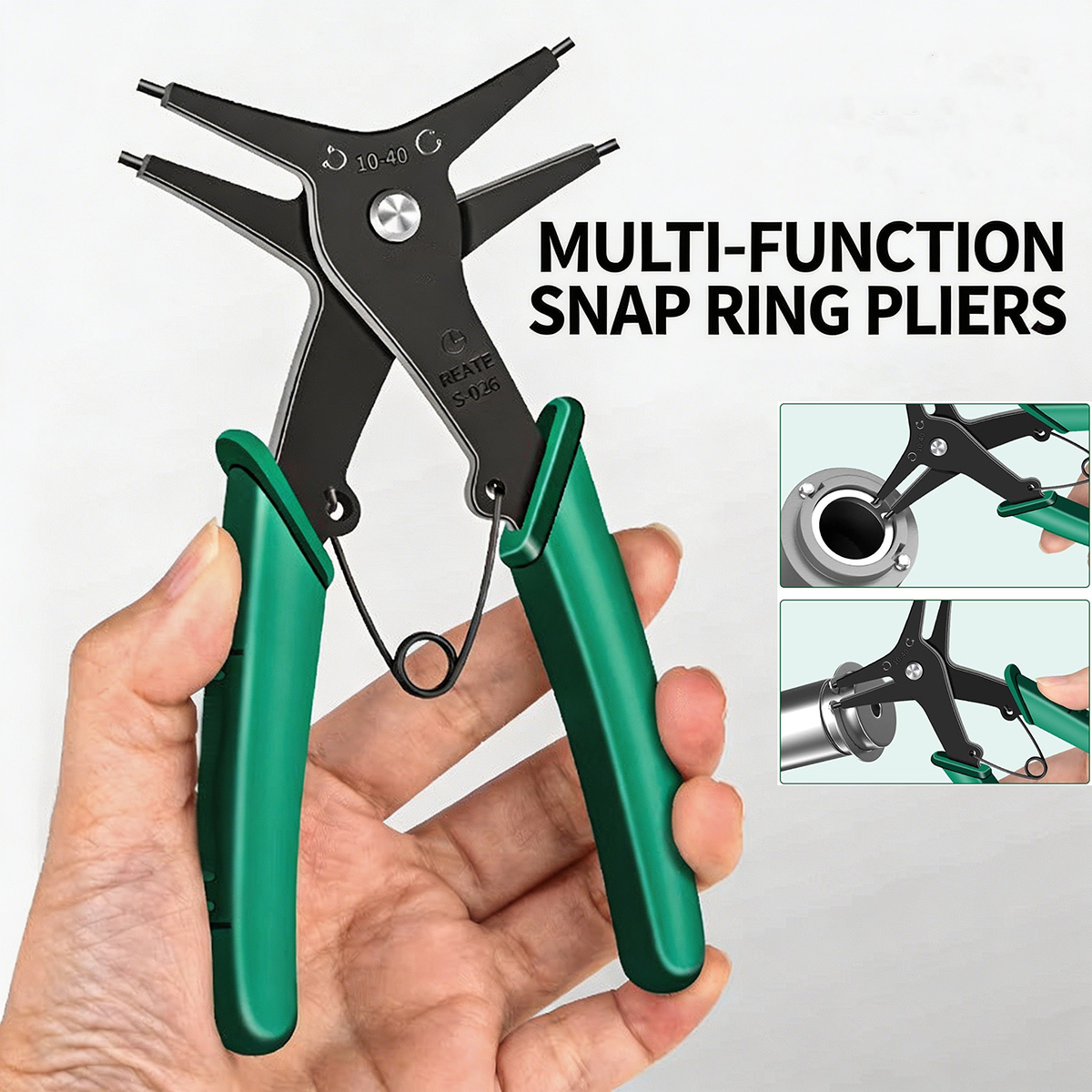 Interne en externe borgringtan - Snap Button Plier recensie en prijs